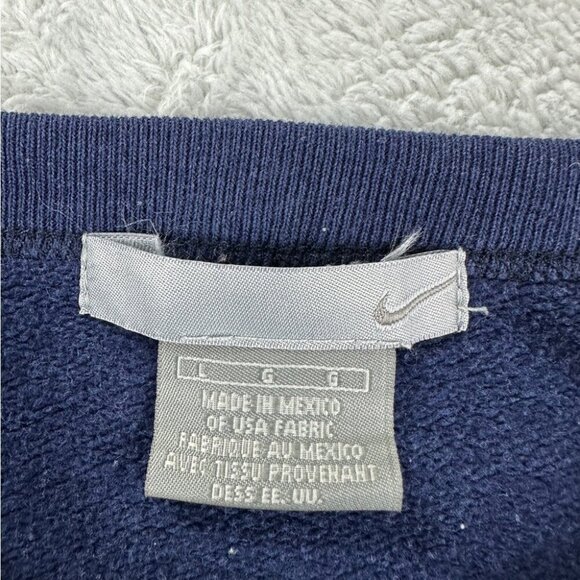 Nike Rework Crewneck - Navy Blue/Grey Tie-Dye - Size L (Fits Smaller) - Picture 5 of 12
